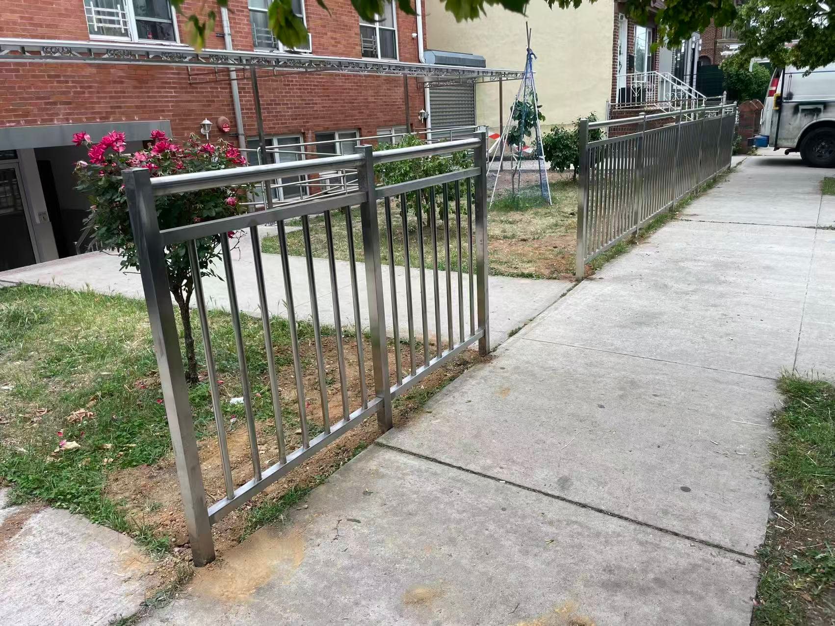 8be1641db6c42b6ba563a8821a6f85e0 — #P-0303 — FENCE — Custom Iron Works by JYC Steel NYC