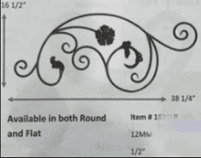Round Bar Large Flower