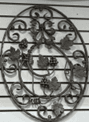 Grape Round Plate Large Flower