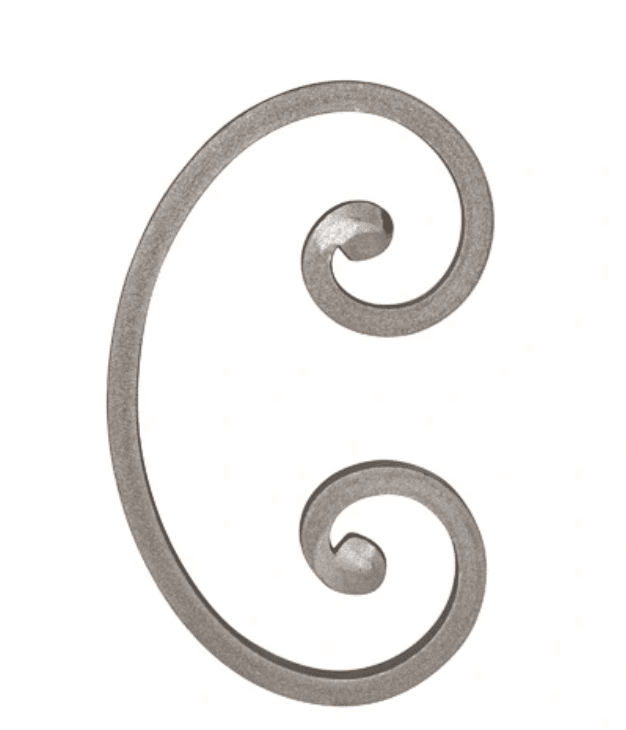 C Scroll. 1/2 inch