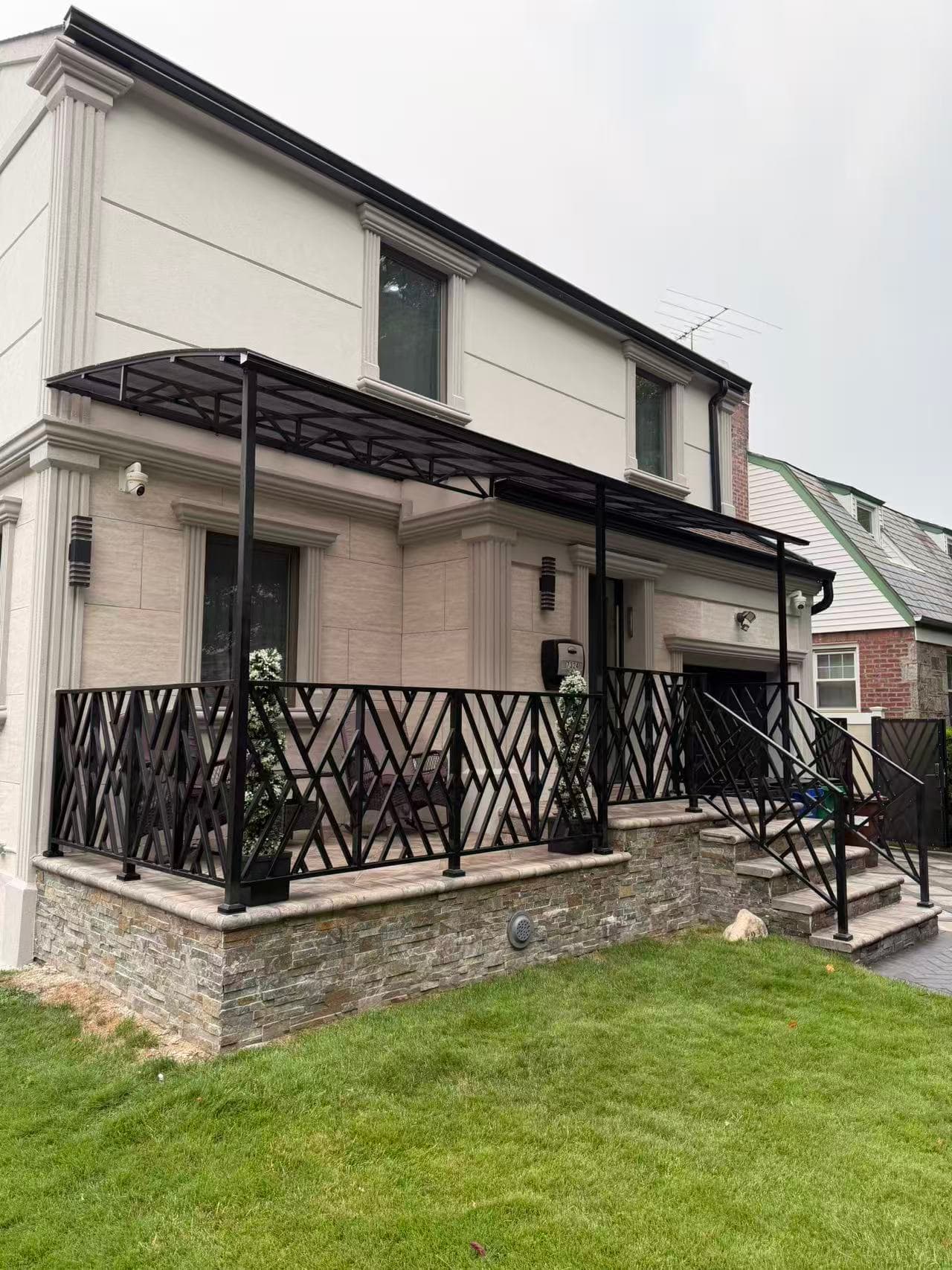683687884f1ef7255b8273ede19167f6 — #P-0399 — AWNING — Custom Iron Works by JYC Steel NYC
