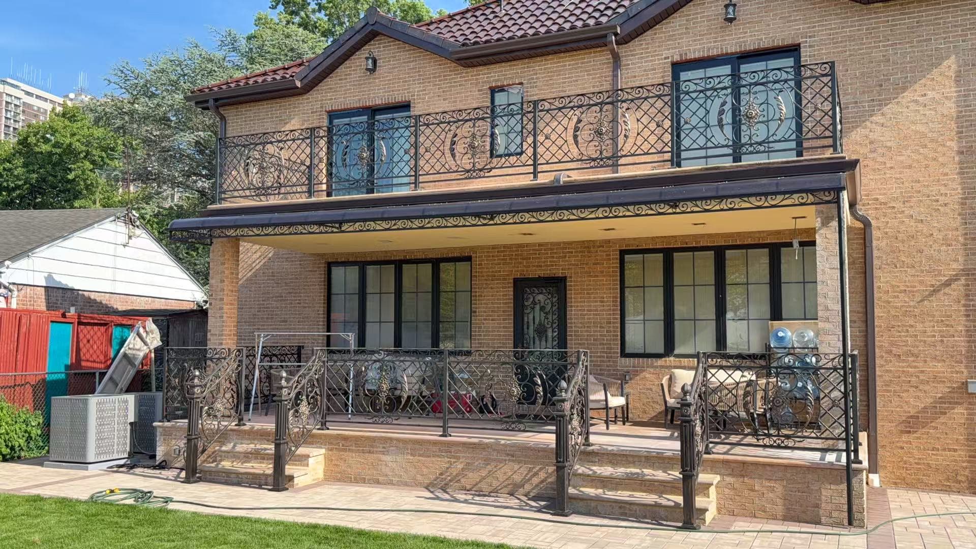 98ca25d6f8b1f4d5e9a750d68ba7fb1b — #P-0412 — BALCONY — Custom Iron Works by JYC Steel NYC