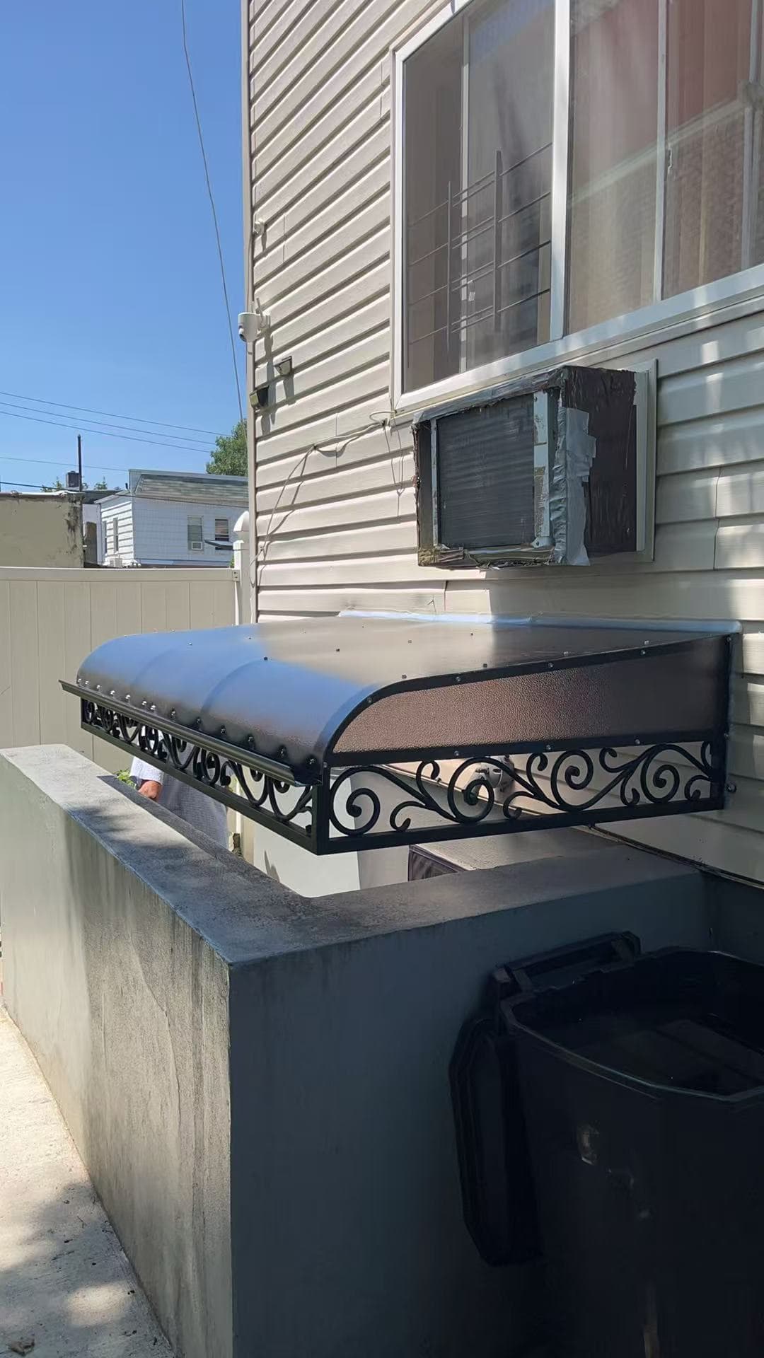 9dd319e0972e392acb9f81ec5da04ebd — #P-0418 — AWNING — Custom Iron Works by JYC Steel NYC