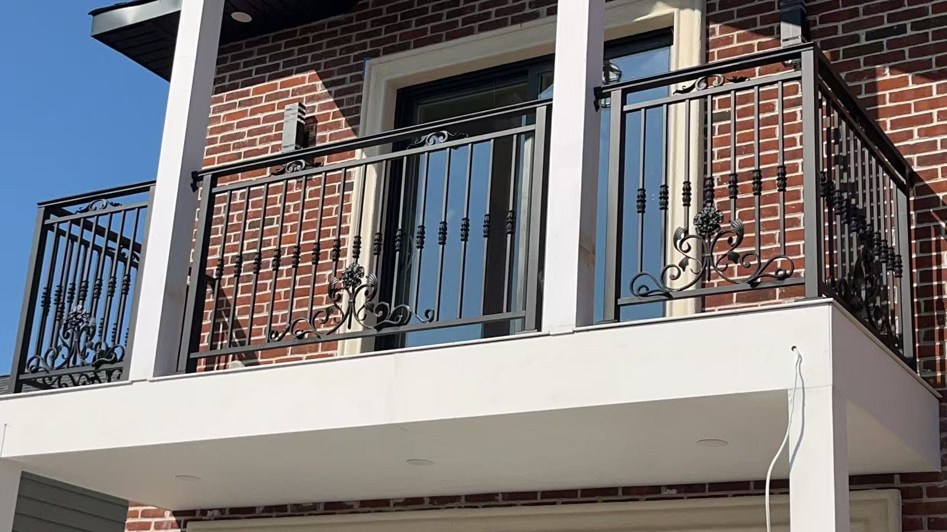 8f04ebfb7f2b9d2ef2ffcd91a2999c47 — #P-0455 — BALCONY — Custom Iron Works by JYC Steel NYC