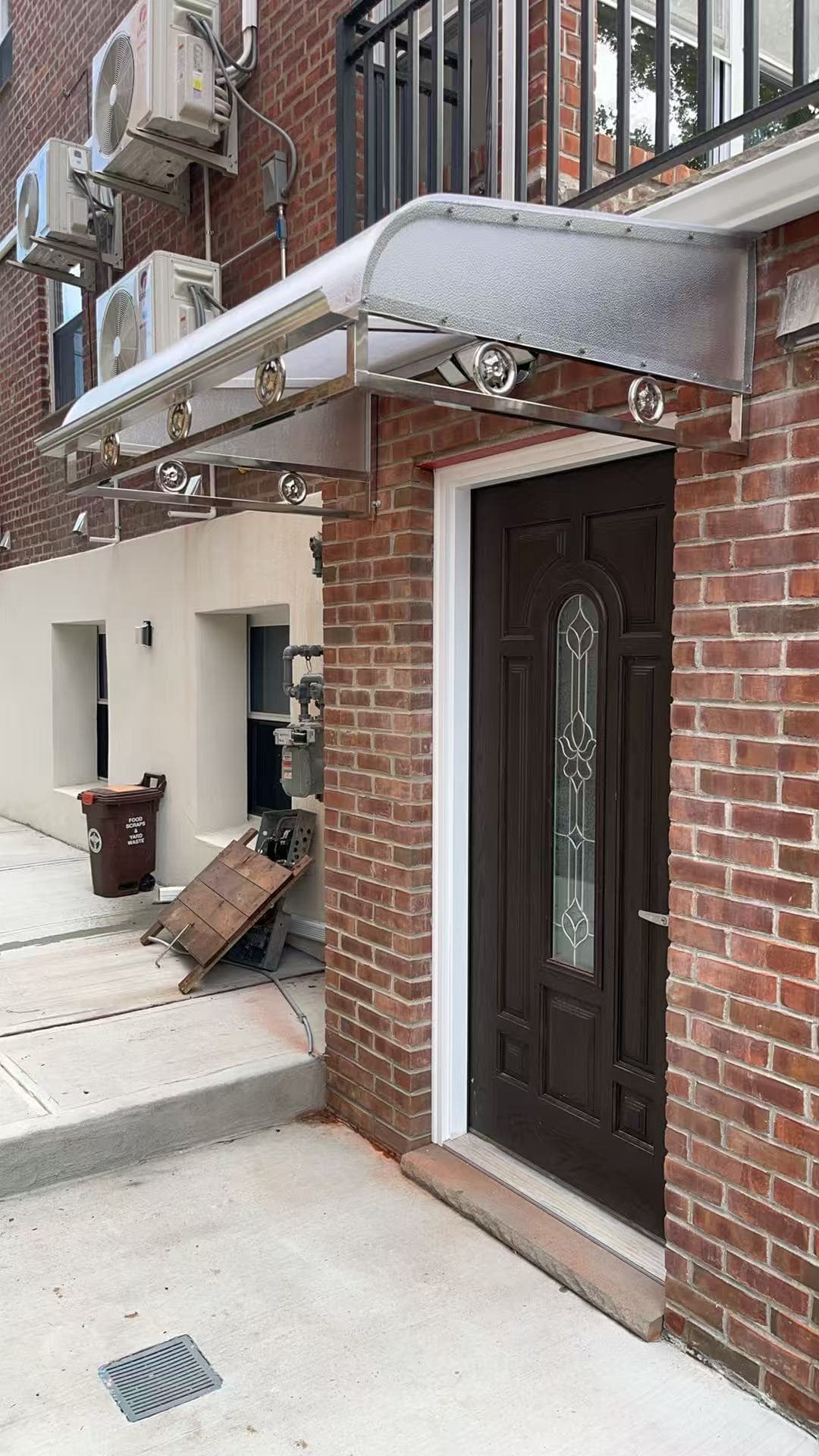 1445162d7f54bb8121a4d41602faee29 — #P-0493 — AWNING — Custom Iron Works by JYC Steel NYC