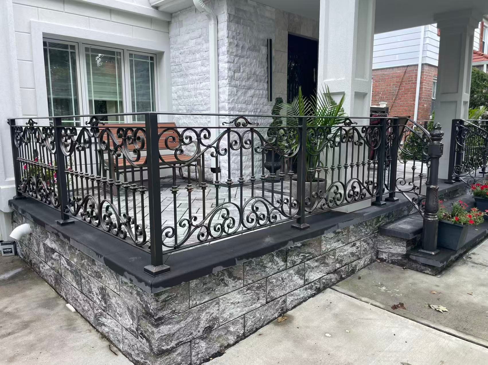 65b224f0733b820b0200fc79c4696f2d — #P-0499 — BALCONY — Custom Iron Works by JYC Steel NYC