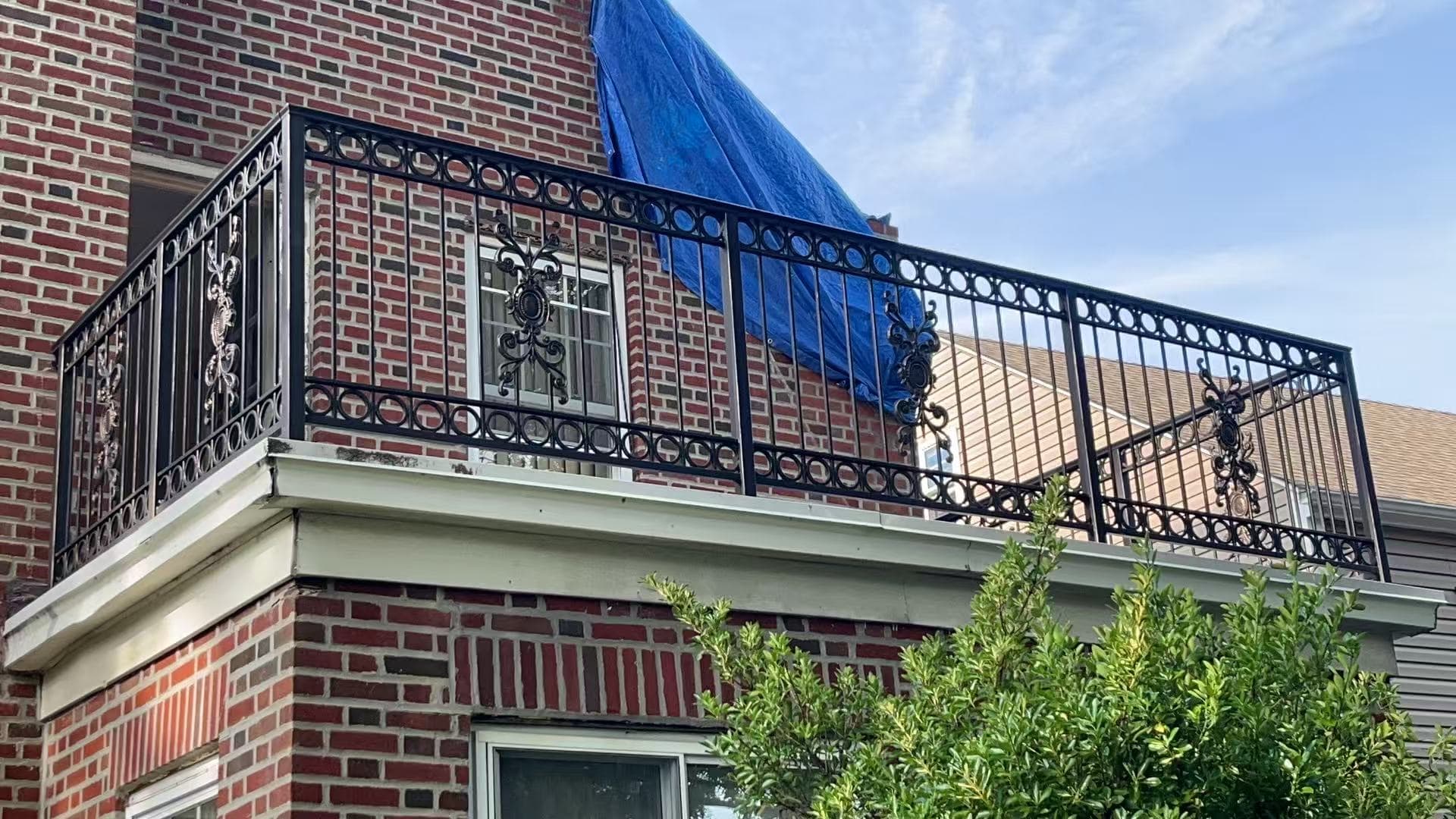764530b236f7b2d3388ce213e3d157f5 — #P-0513 — BALCONY — Custom Iron Works by JYC Steel NYC