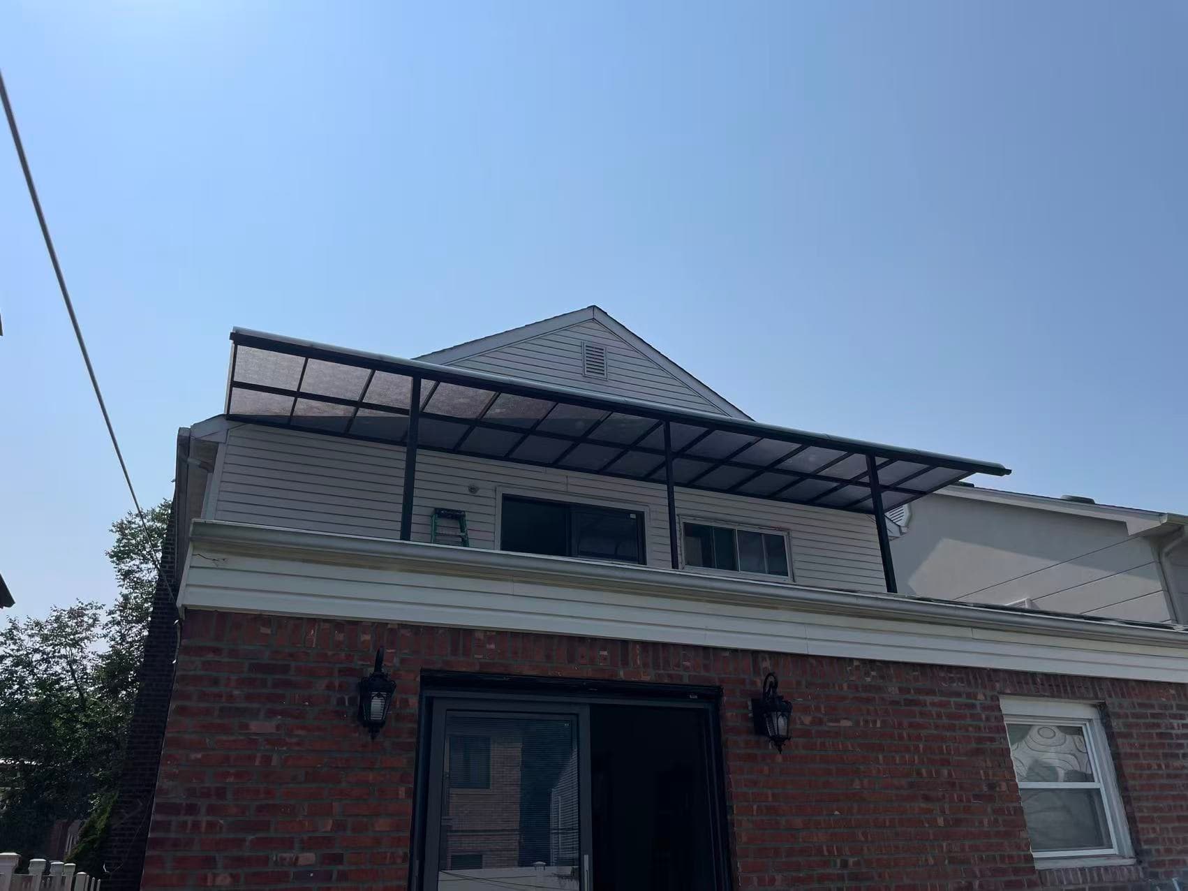 a00896eda1af6280d411c1fbec73feb4 — #P-0538 — AWNING — Custom Iron Works by JYC Steel NYC