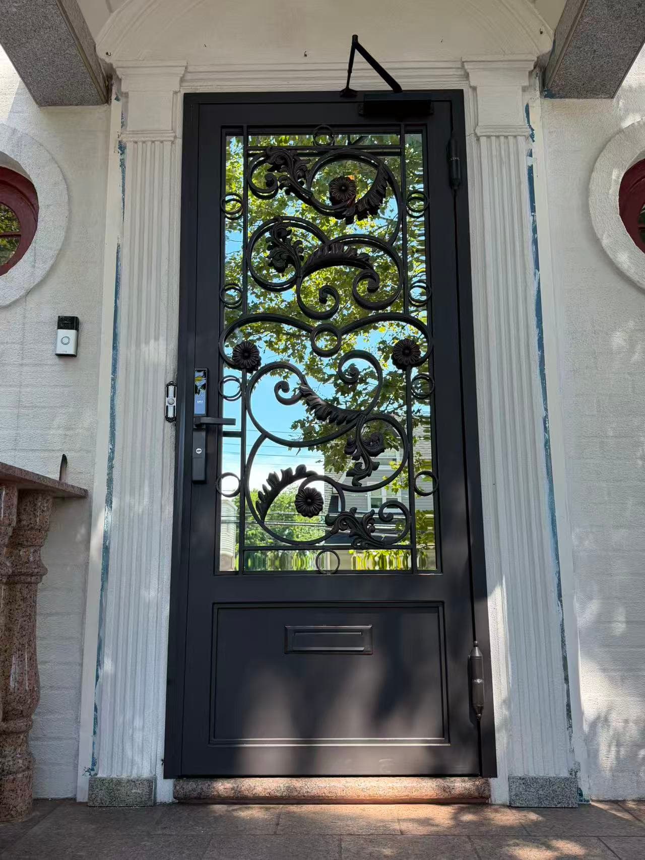 7de9d7a2667d8894cc92dcf7a5b65794 — #P-0595 — DOOR — Custom Iron Works by JYC Steel NYC