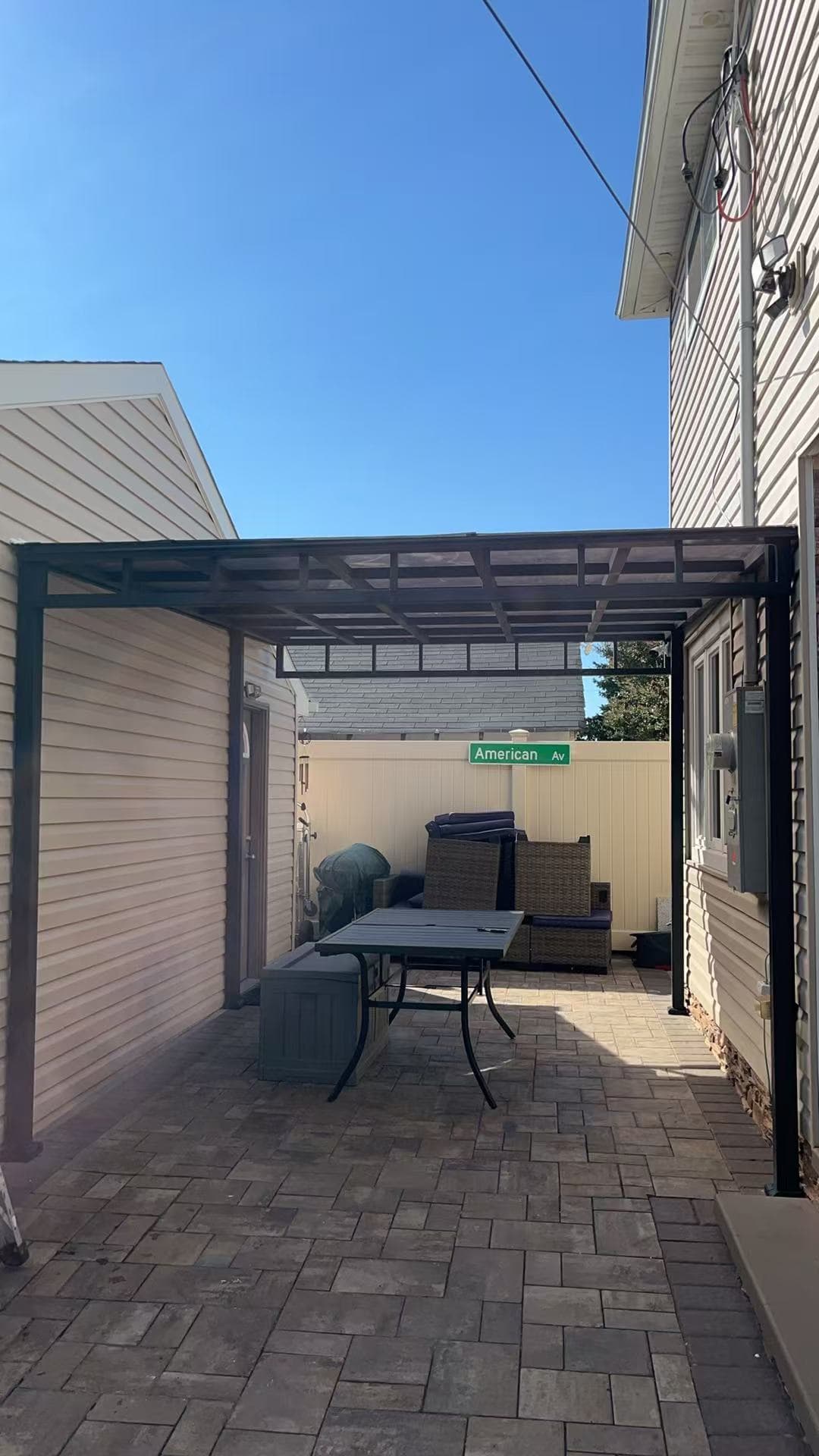 b5b94c527888e31c16fe2d73bfa34b42 — #P-0597 — AWNING — Custom Iron Works by JYC Steel NYC