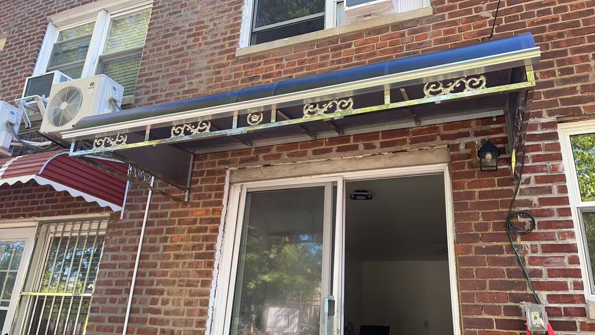 11d7b2beee5ca677c6358df3425db384 — #P-0713 — AWNING — Custom Iron Works by JYC Steel NYC