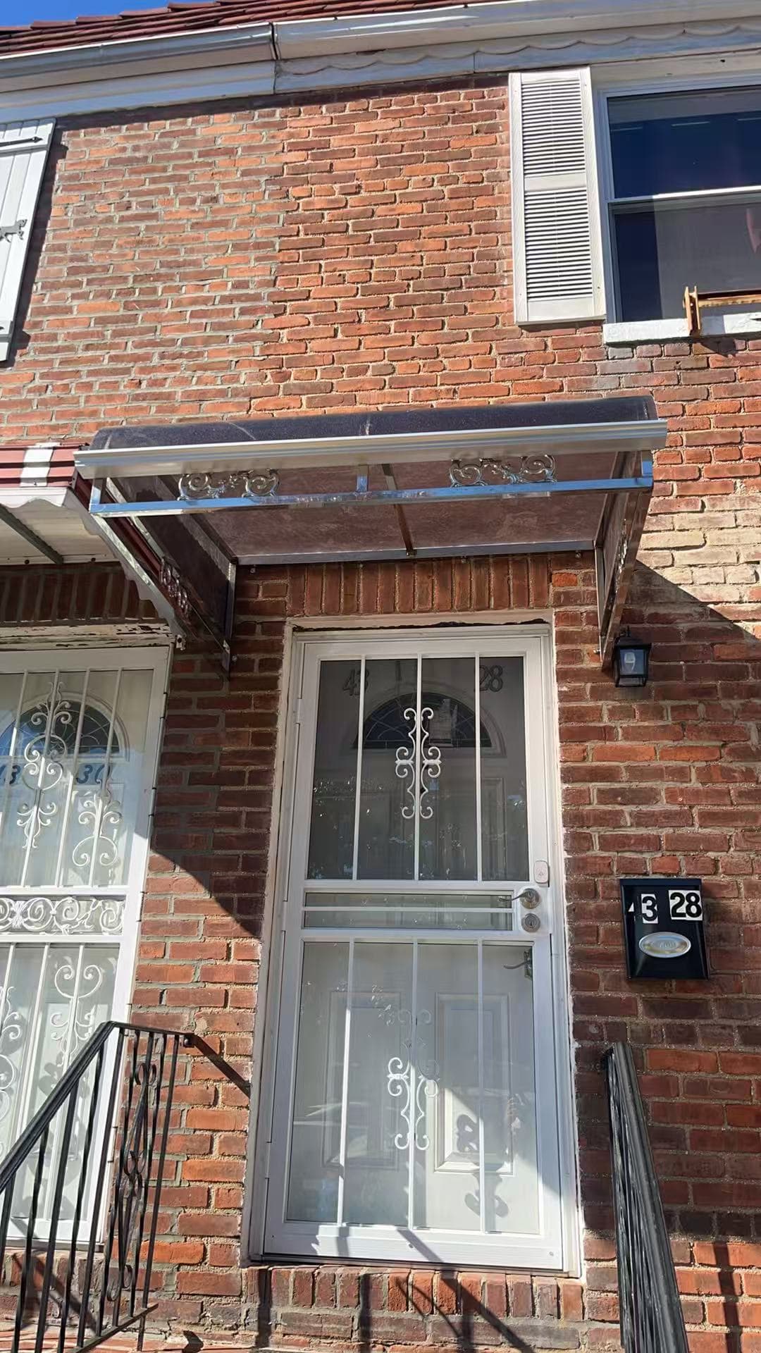 19e1f49a9adbf1a655ae48550483dda7 — #P-0714 — AWNING — Custom Iron Works by JYC Steel NYC